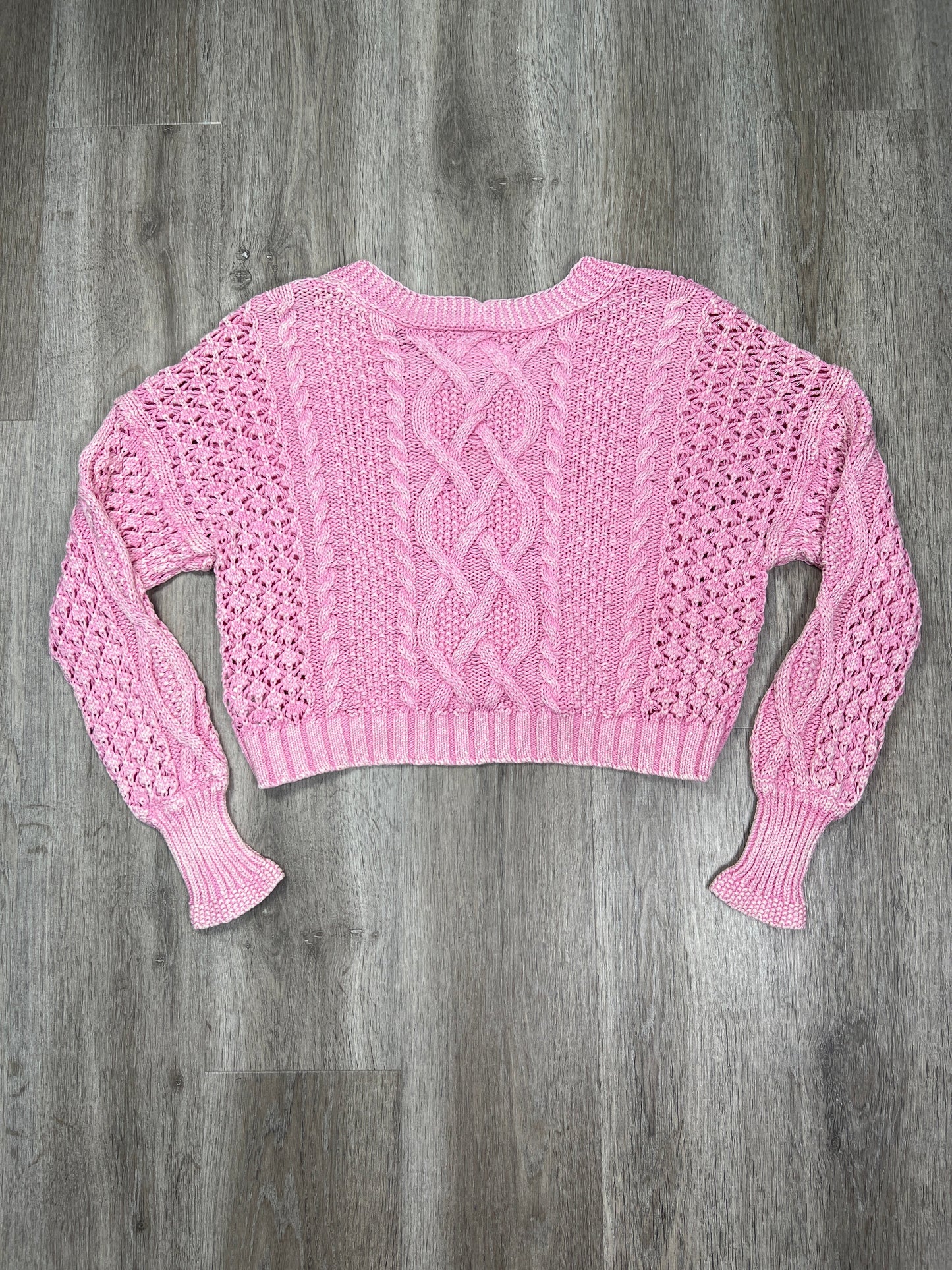 Pink Sweater Cardigan Pilcro, Size M