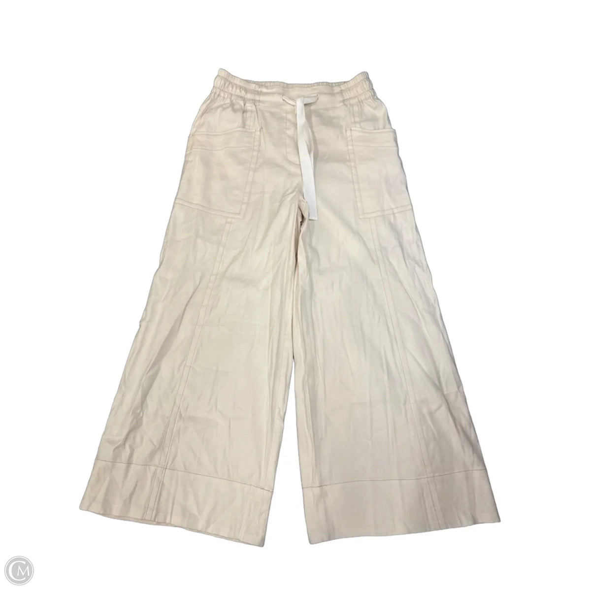 Pants Wide Leg By Maeve In Cream, Size: M