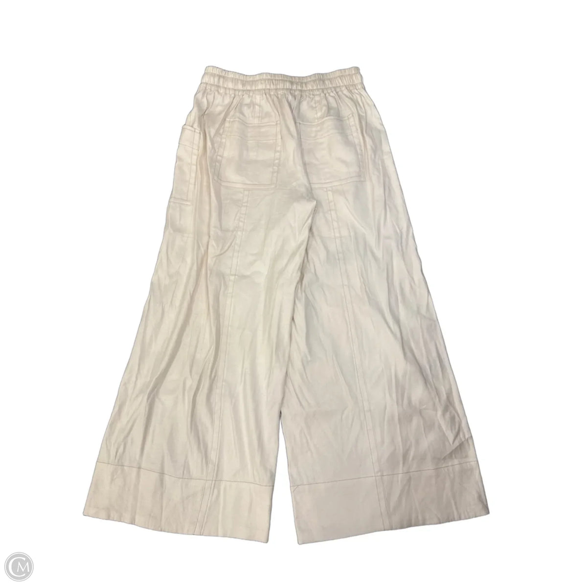 Pants Wide Leg By Maeve In Cream, Size: M