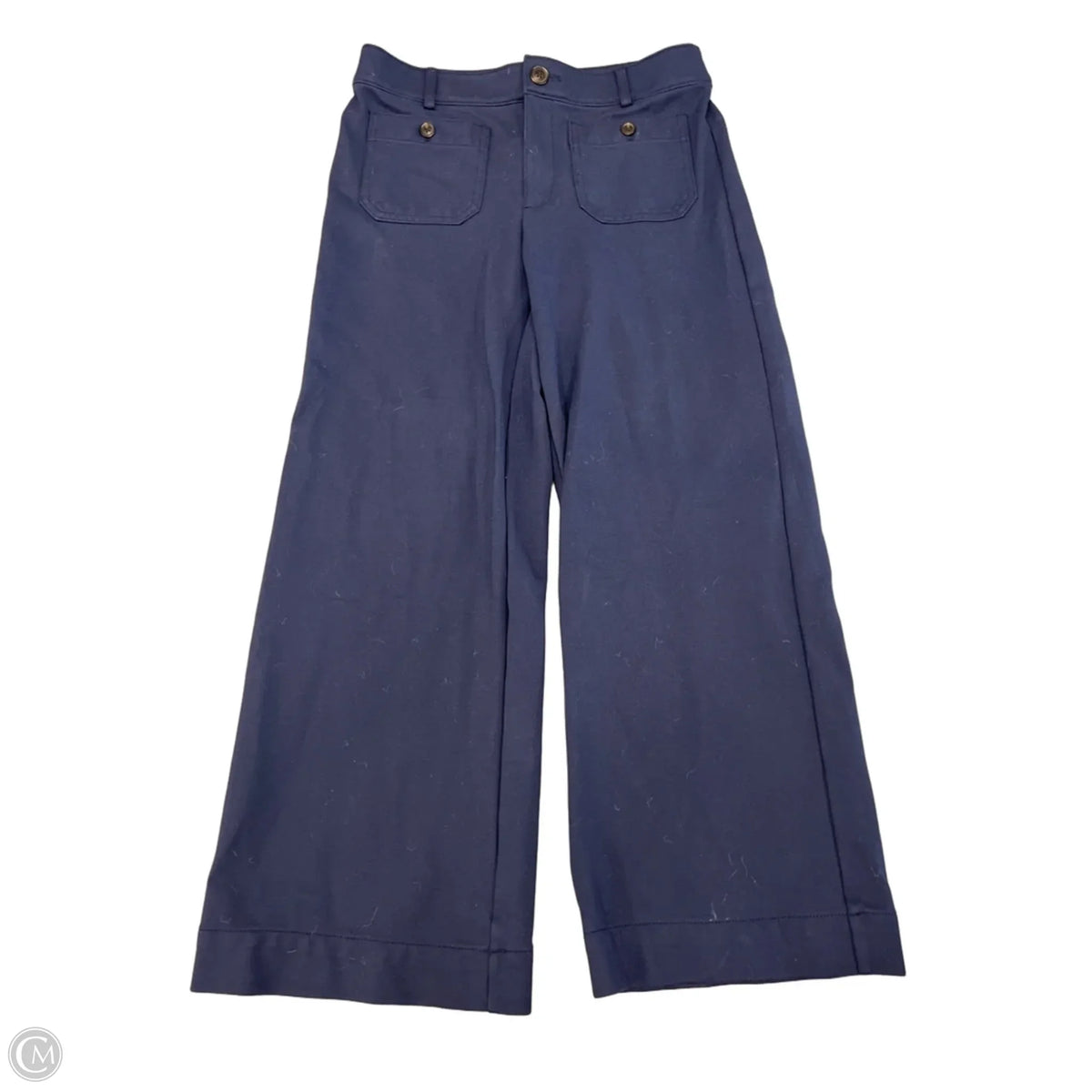 Pants Wide Leg By Loft In Navy, Size: Mp