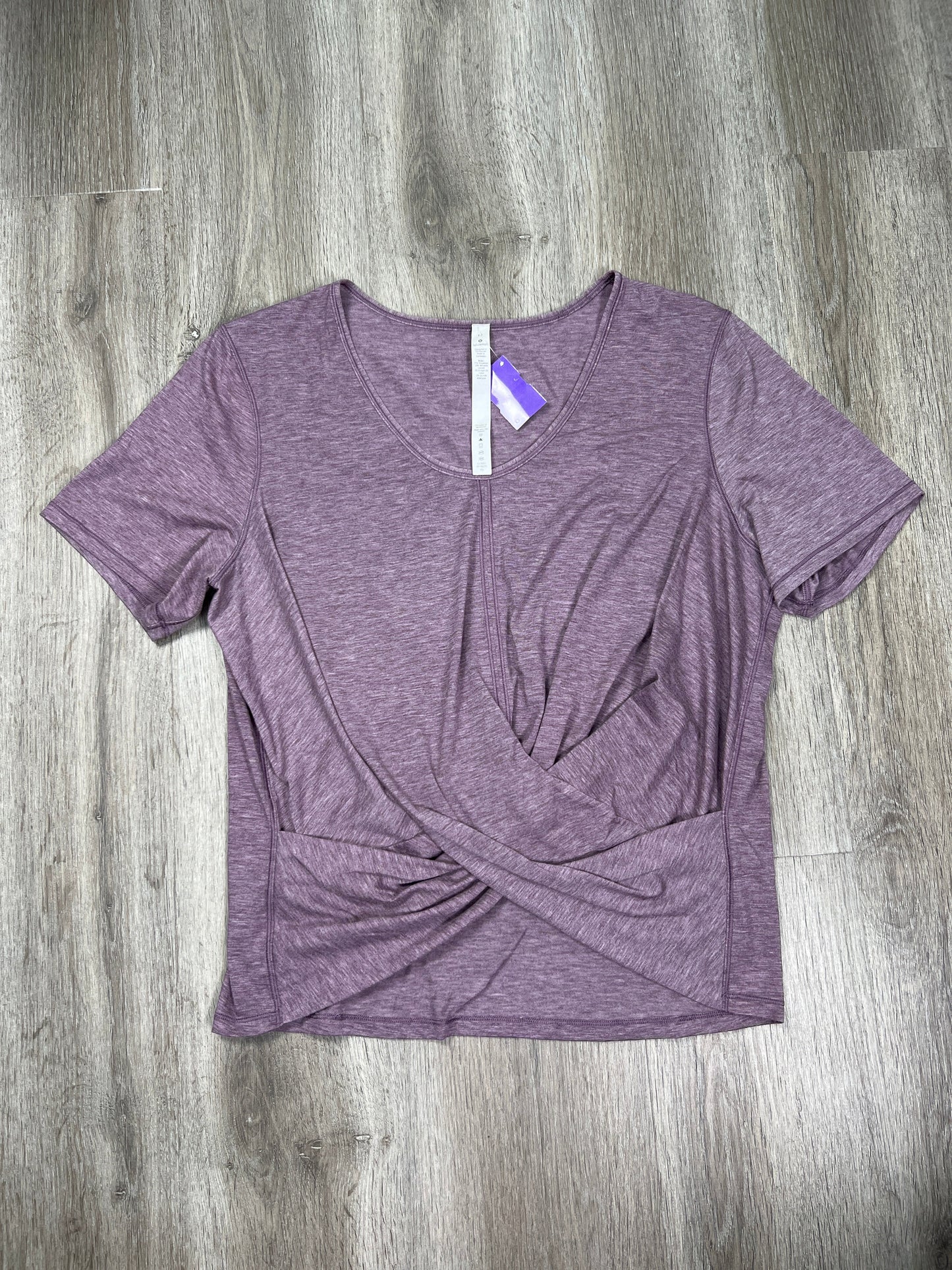 Purple Athletic Top Short Sleeve Lululemon, Size L