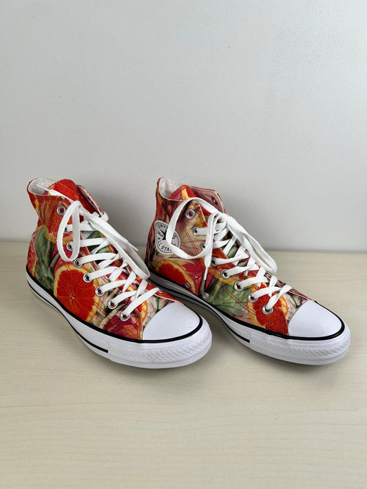 Tropical Print Shoes Sneakers Converse, Size 9