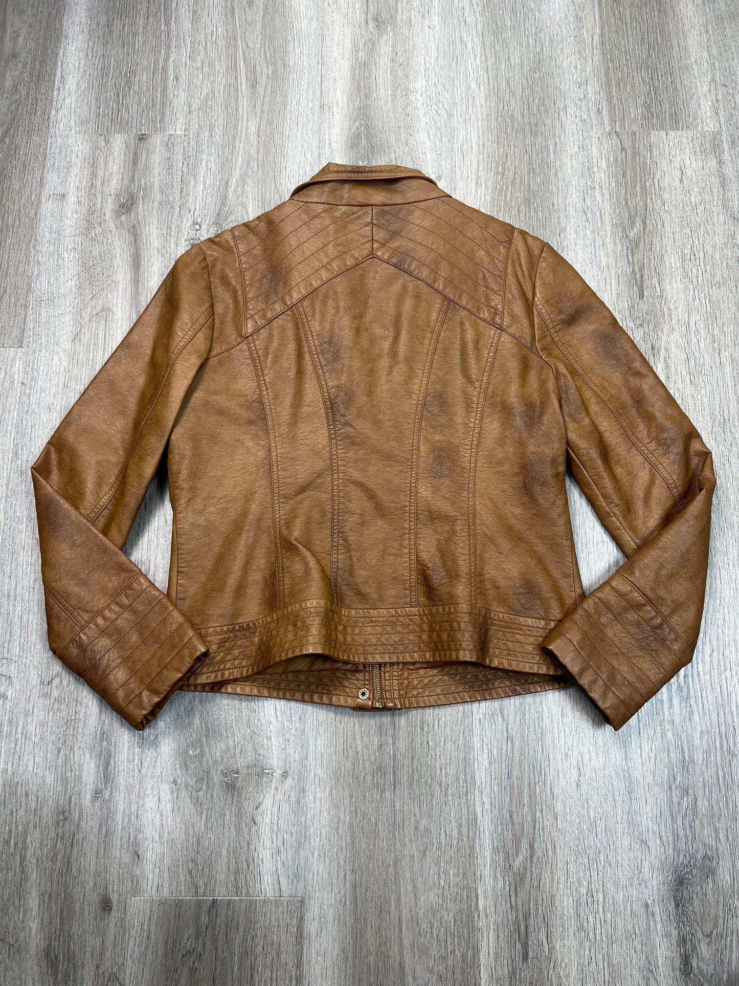 Jacket Moto By Jessica Simpson In Tan, Size: L