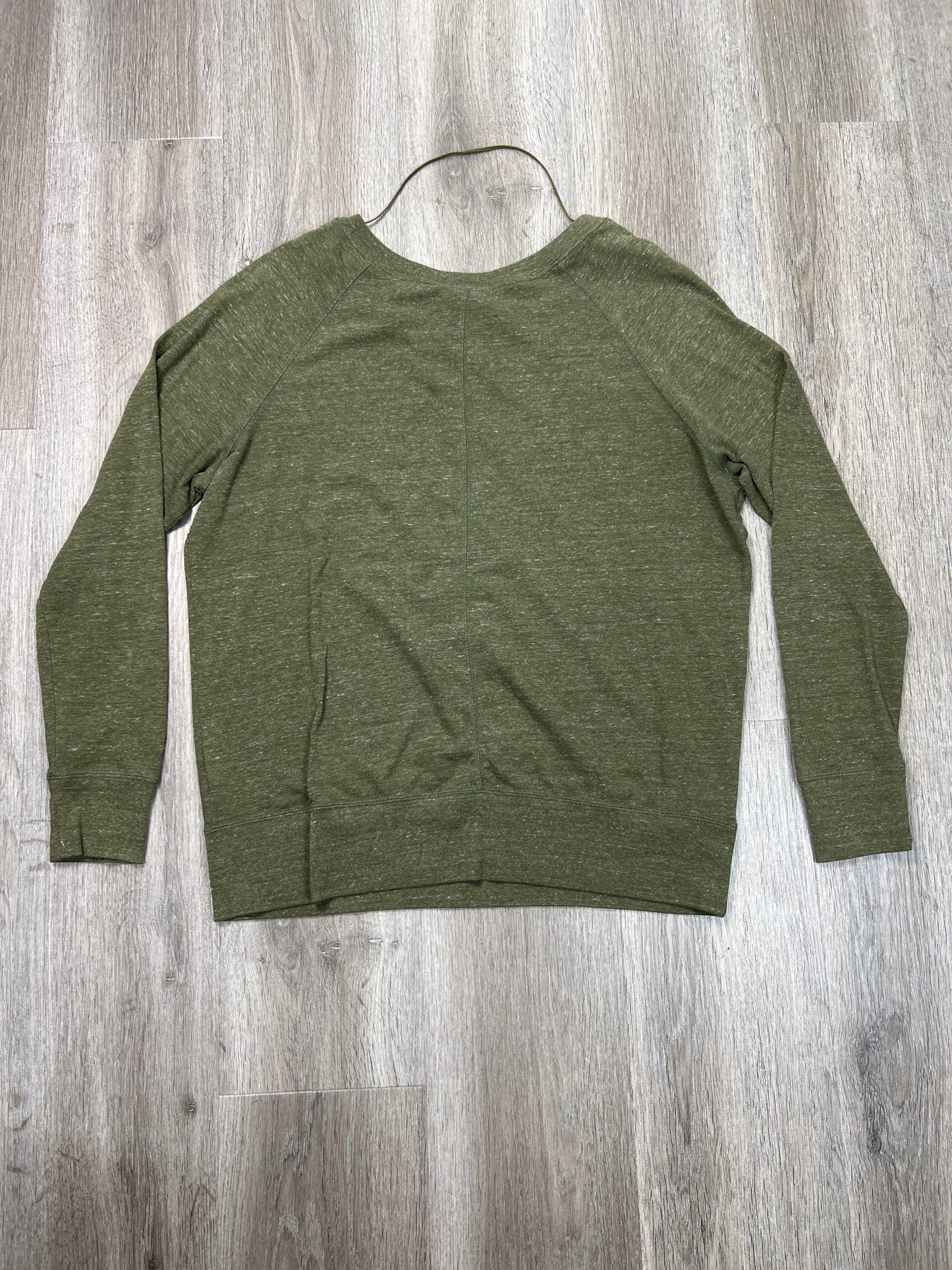 Athletic Top Long Sleeve Crewneck By Nike Apparel In Green, Size: L