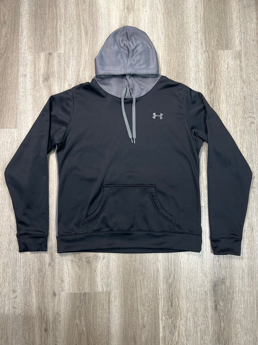 Sweatshirt Hoodie By Under Armour In Black, Size: L