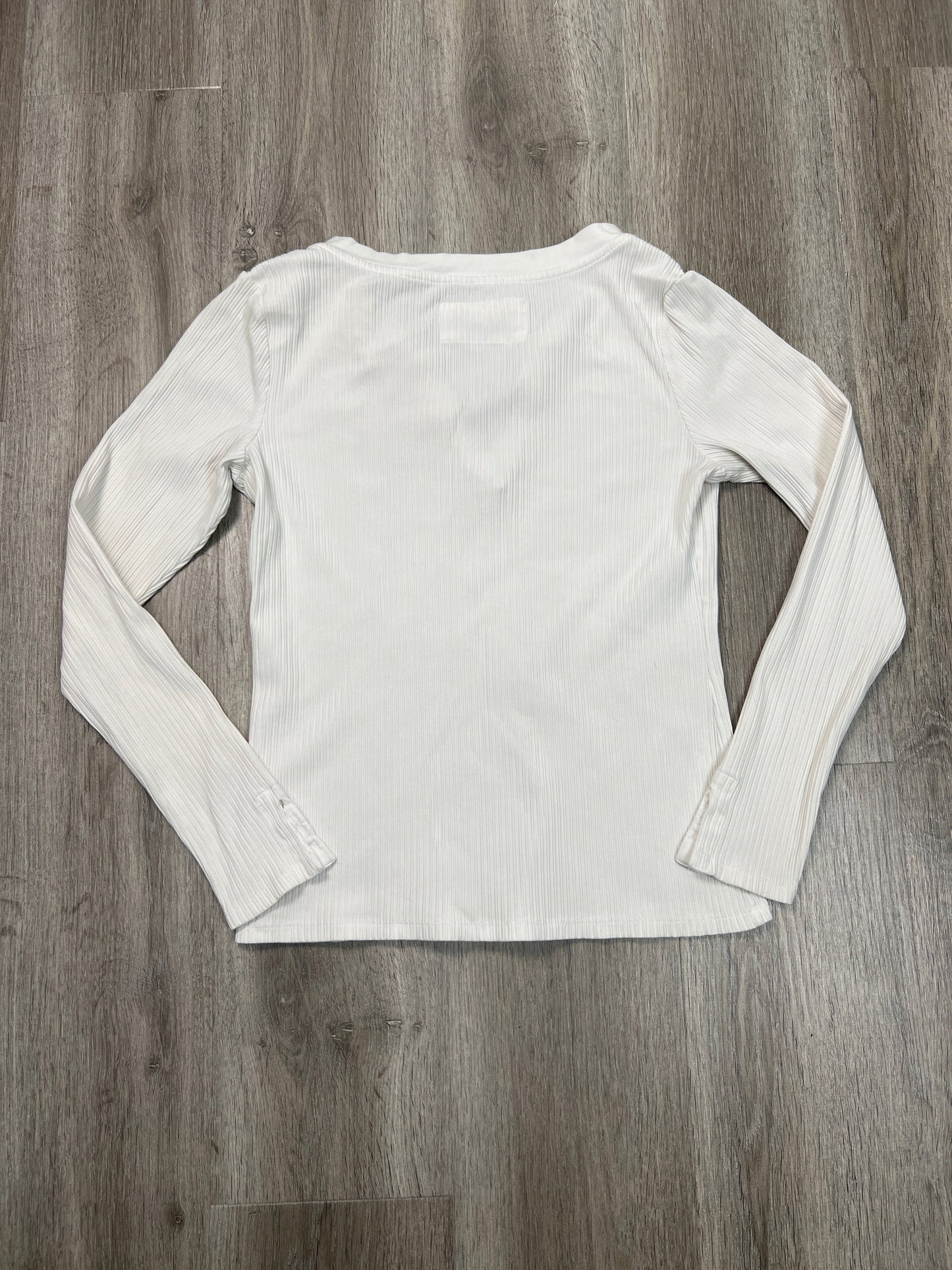 Top Long Sleeve By Pilcro In White, Size: M