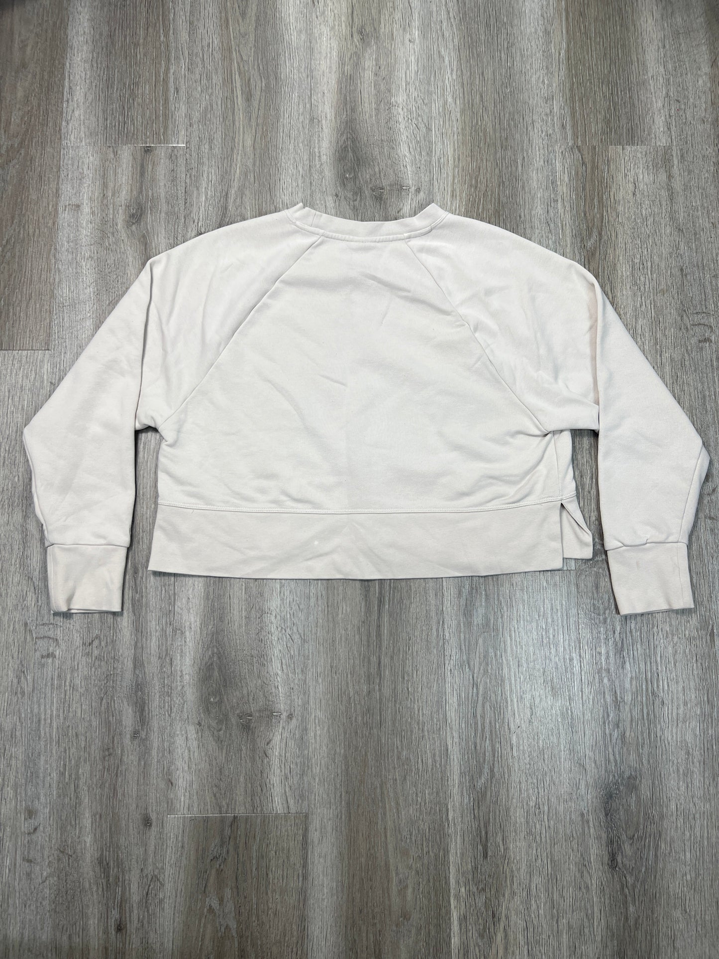 Sweatshirt Crewneck By Nike In Cream, Size: S