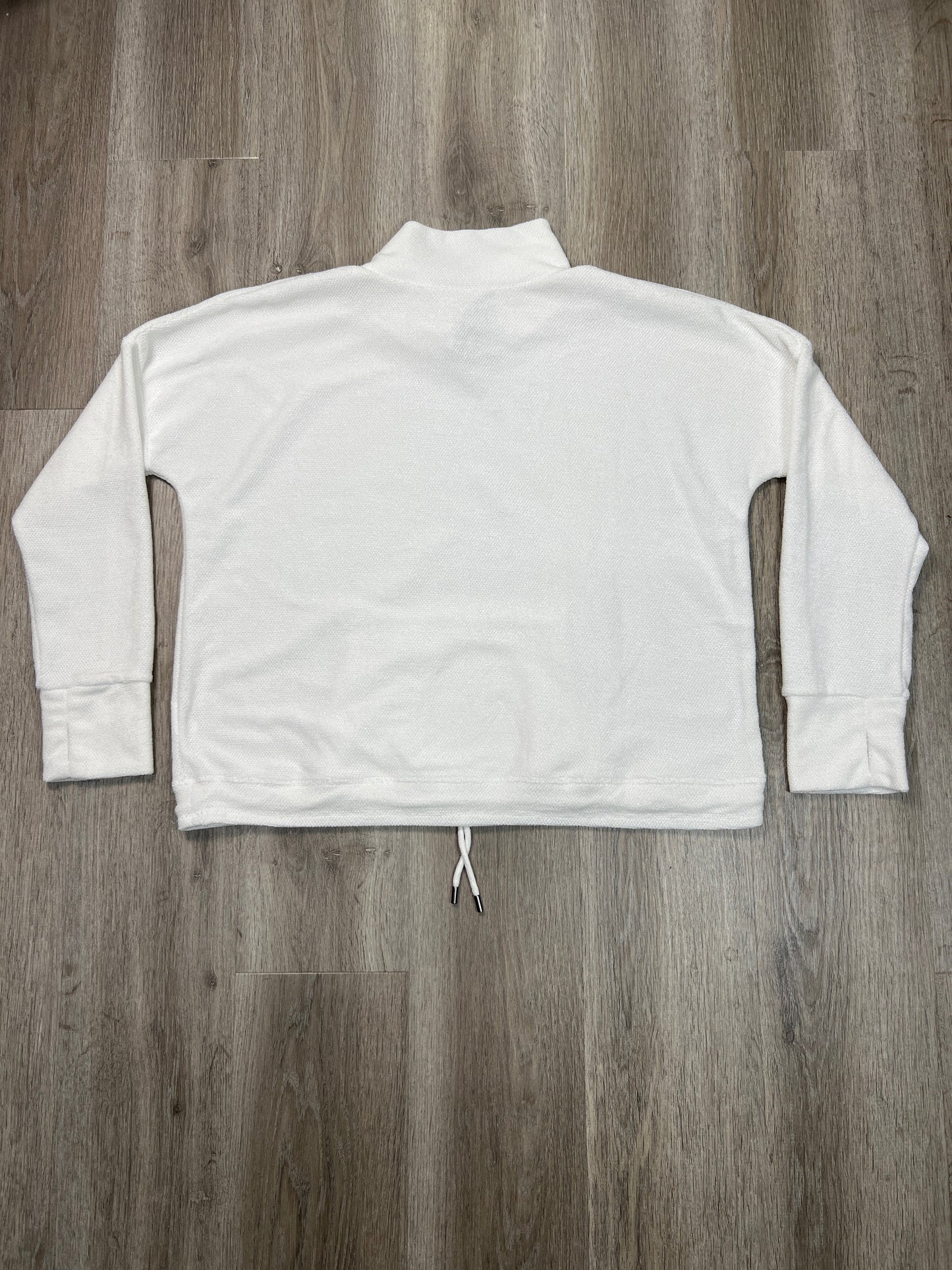 Athletic Sweatshirt Crewneck By Zyia In White, Size: Xxl