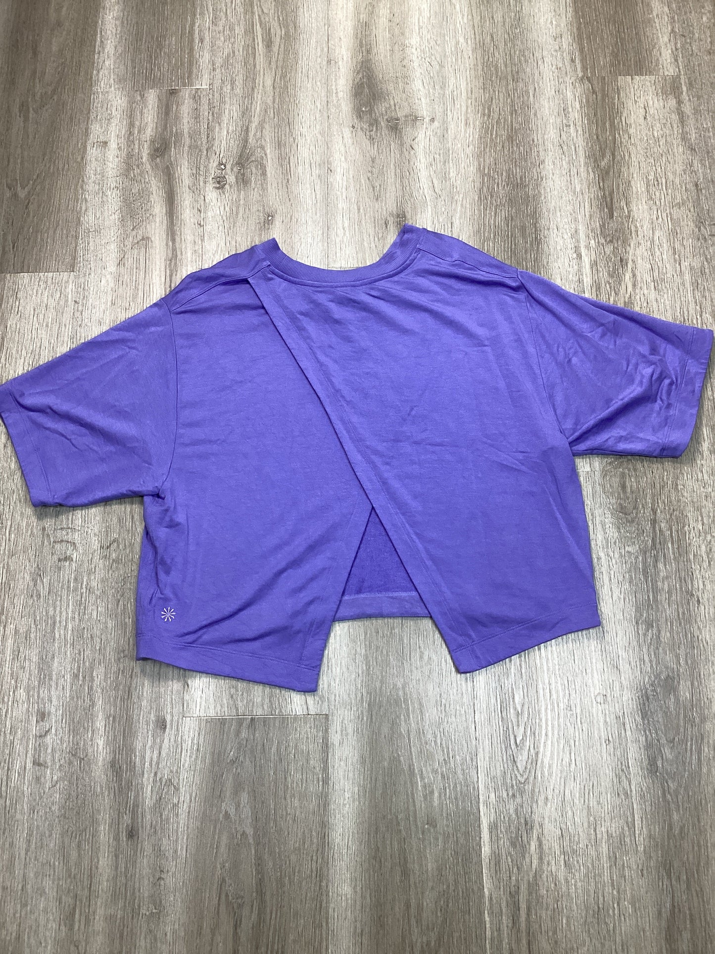 Athletic Top Short Sleeve By Athleta In Purple, Size: M