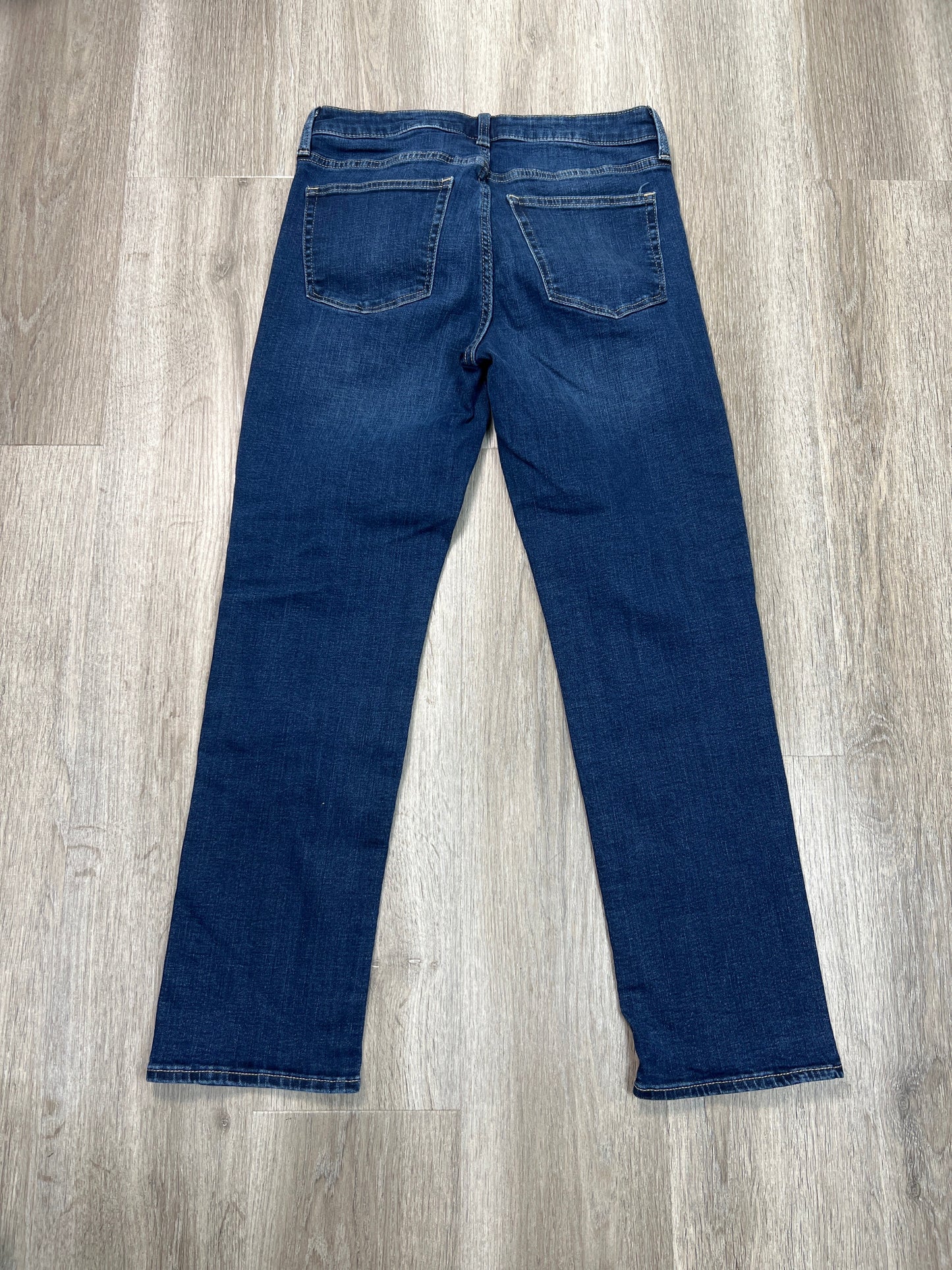 Jeans Straight By Gap In Blue Denim, Size: 8