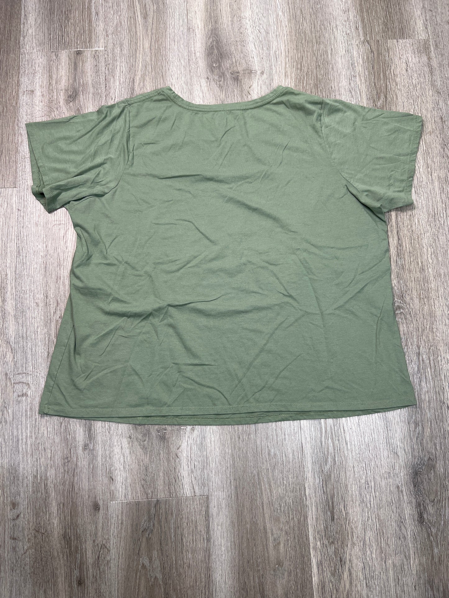 Top Short Sleeve By Clothes Mentor In Green, Size: 2x