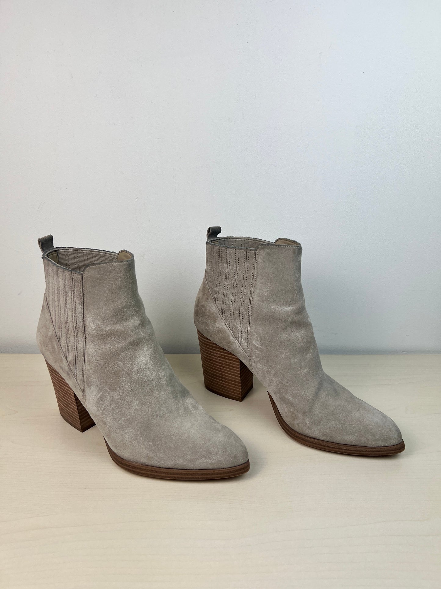 Boots Ankle Heels By Marc Fisher In Beige, Size: 8.5