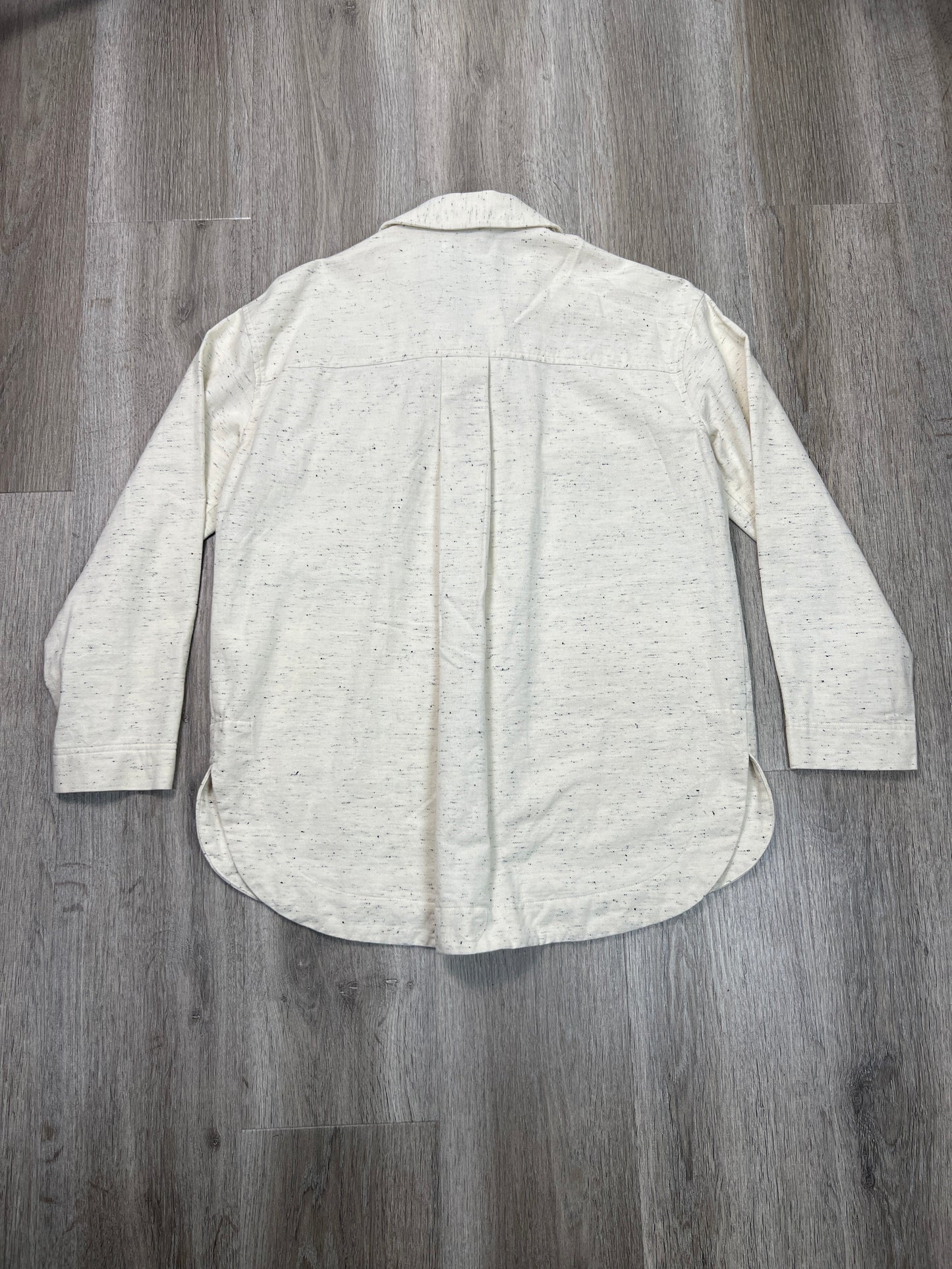 Jacket Shirt By Madewell In Cream, Size: S