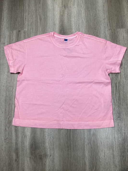 Top Short Sleeve By Old Navy In Pink, Size: L