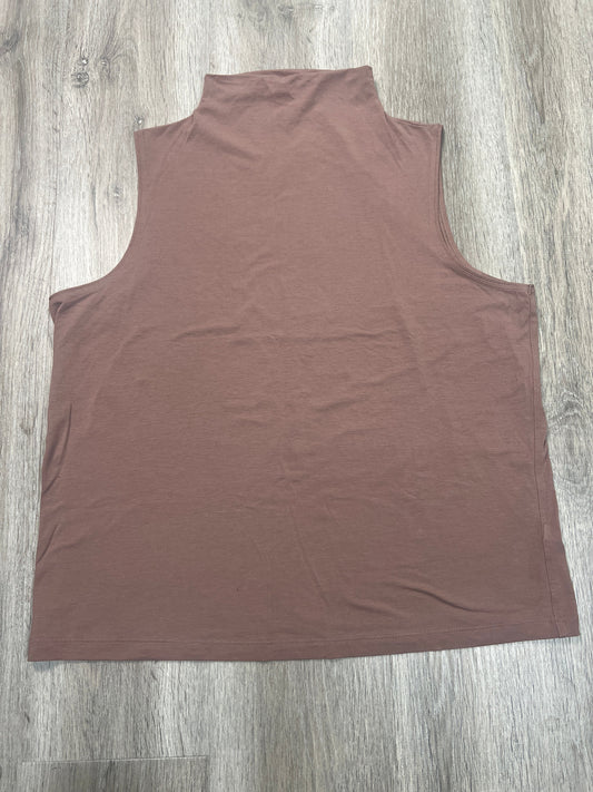 Top Sleeveless By Athleta In Brown, Size: L