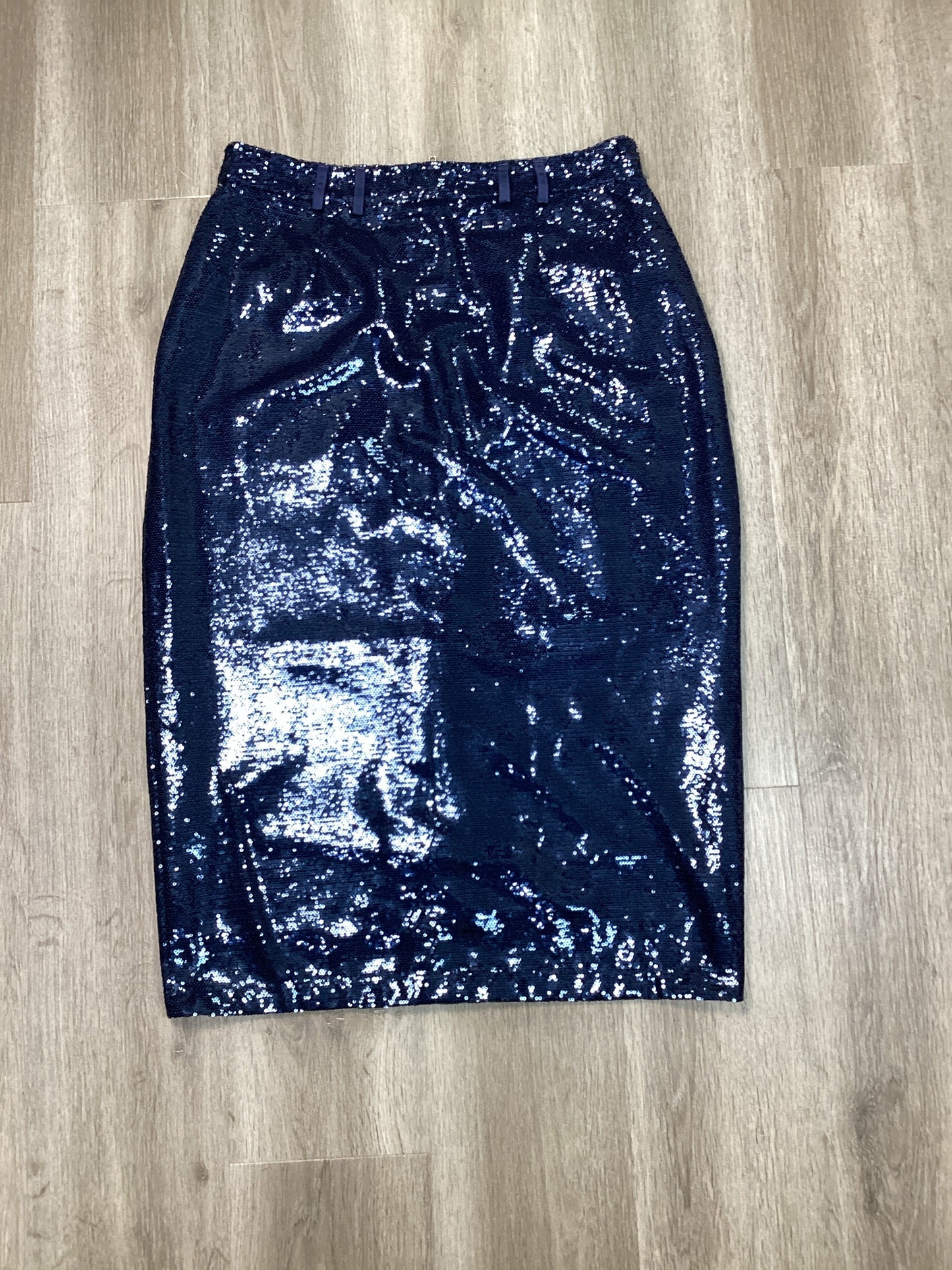 Skirt Midi By Anthropologie In Blue, Size: Xl