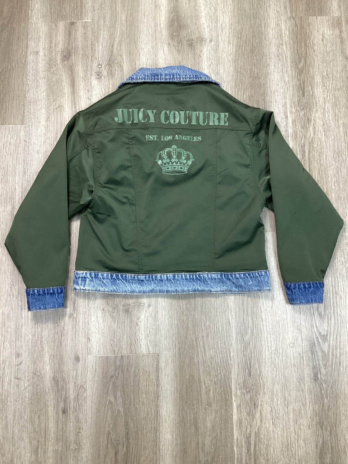 Jacket Denim By Juicy Couture In Green, Size: M