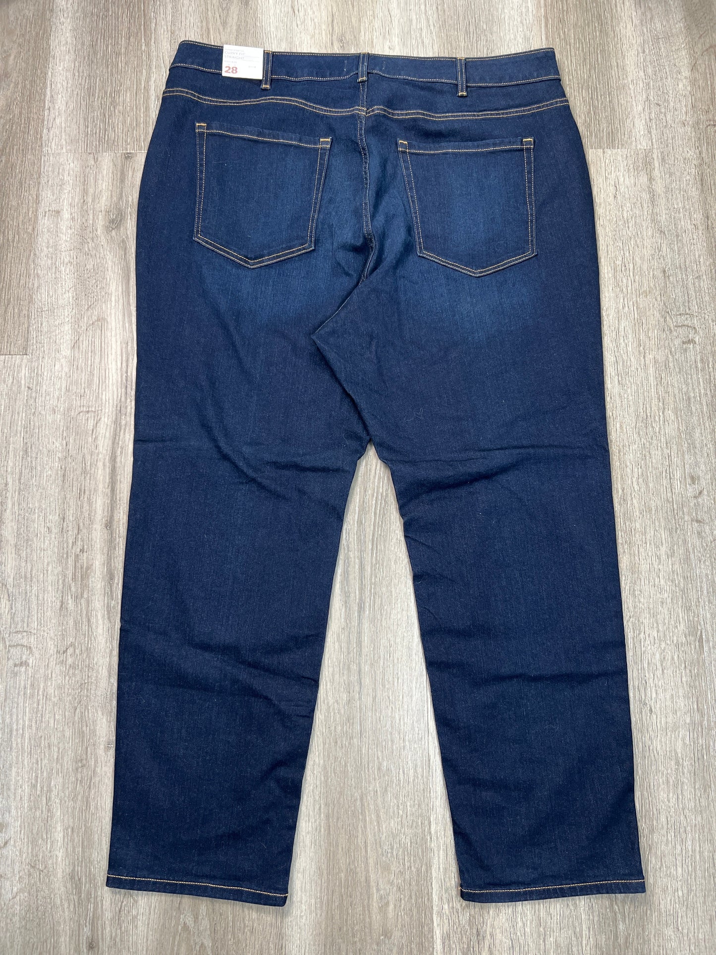 Jeans Straight By Lane Bryant In Blue Denim, Size: 28