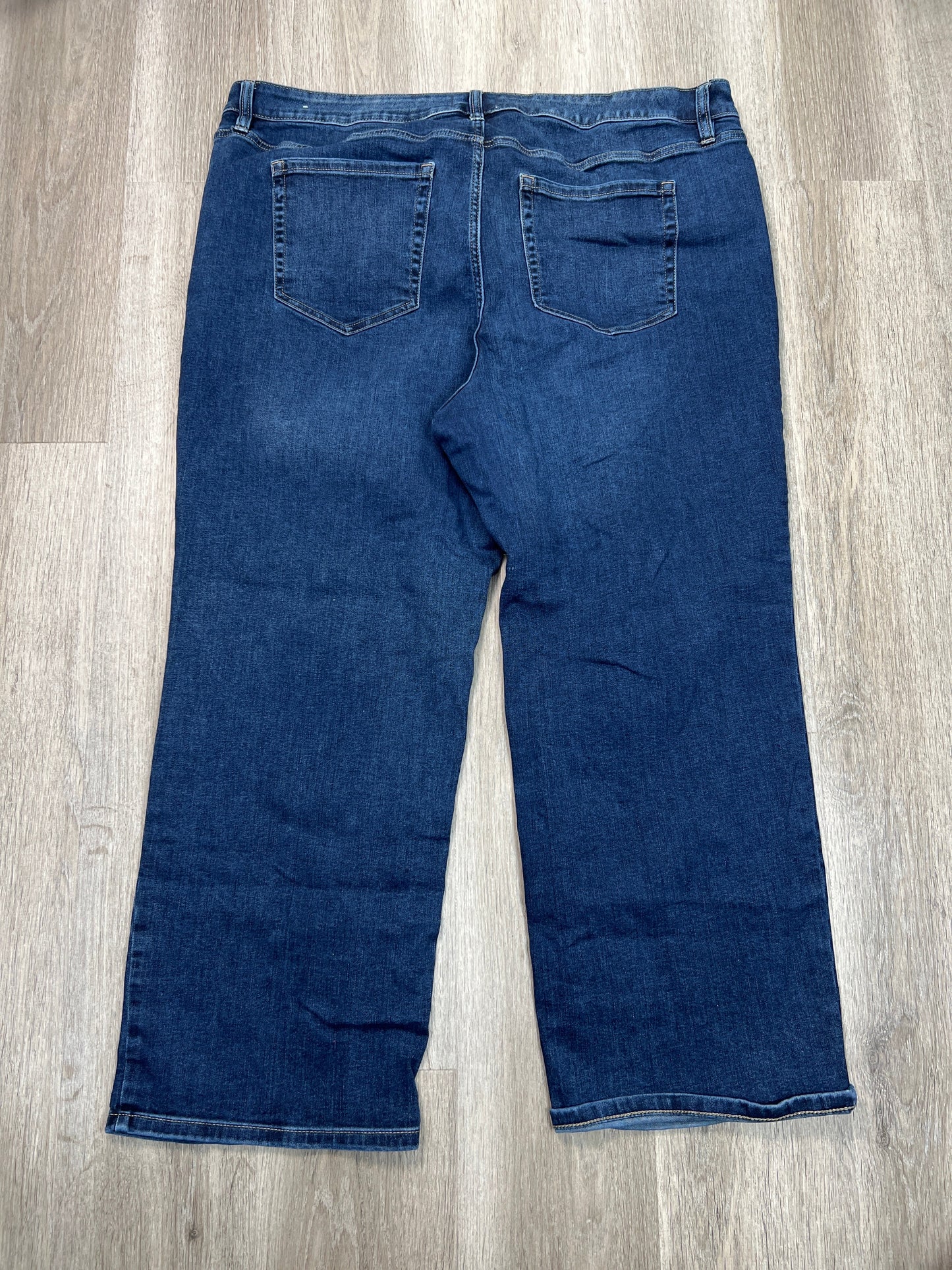 Jeans Straight By Lane Bryant In Blue Denim, Size: 24