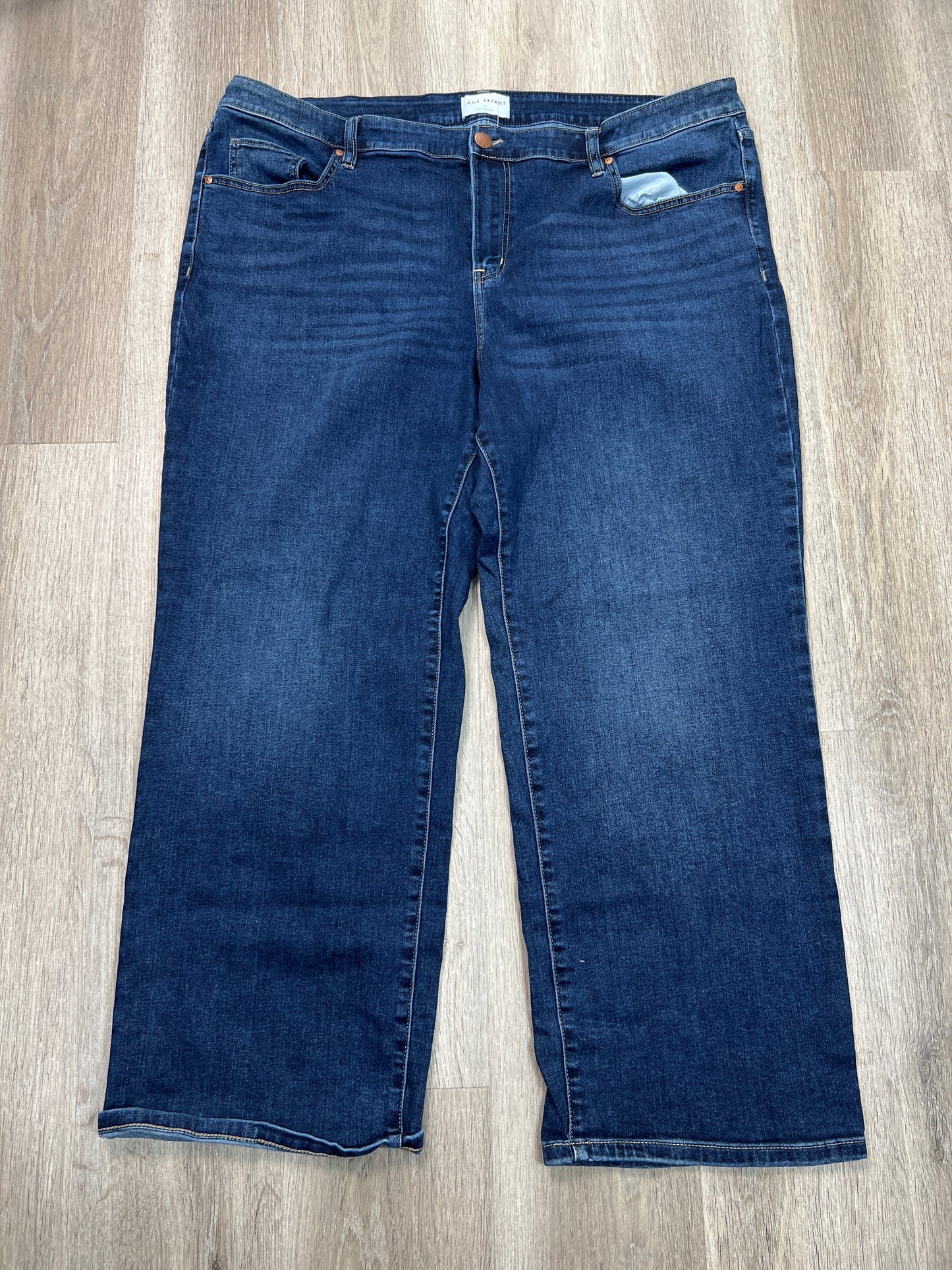 Jeans Straight By Lane Bryant In Blue Denim, Size: 24