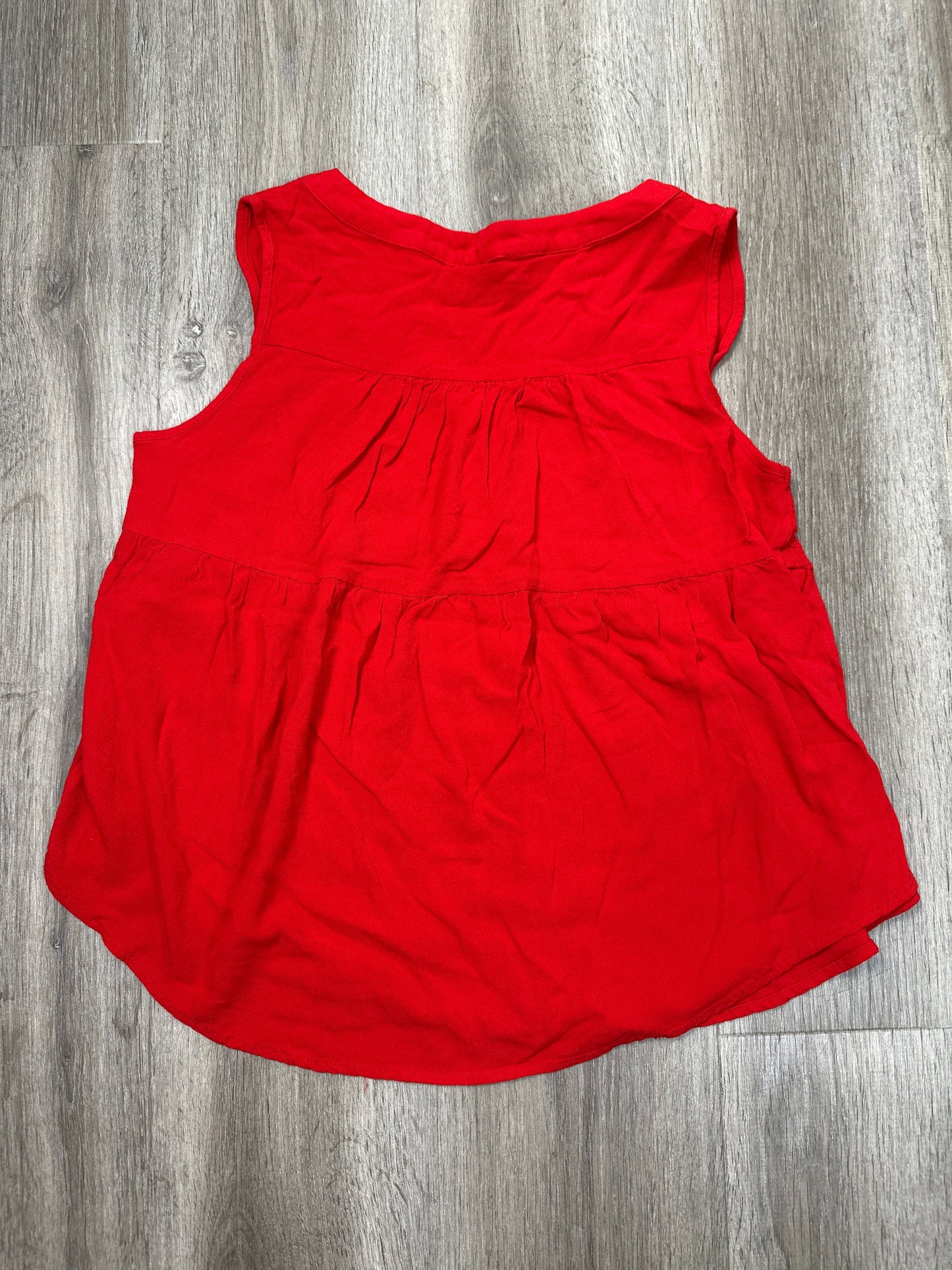 Top Sleeveless By Jodifl In Red, Size: S