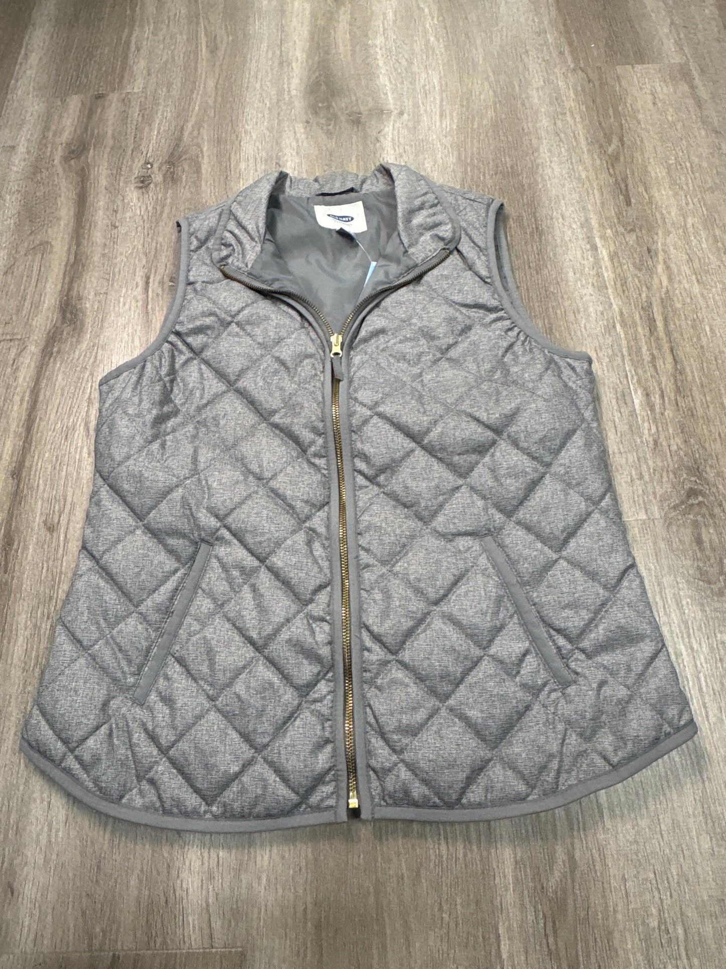 Vest Puffer & Quilted By Old Navy In Grey, Size: M