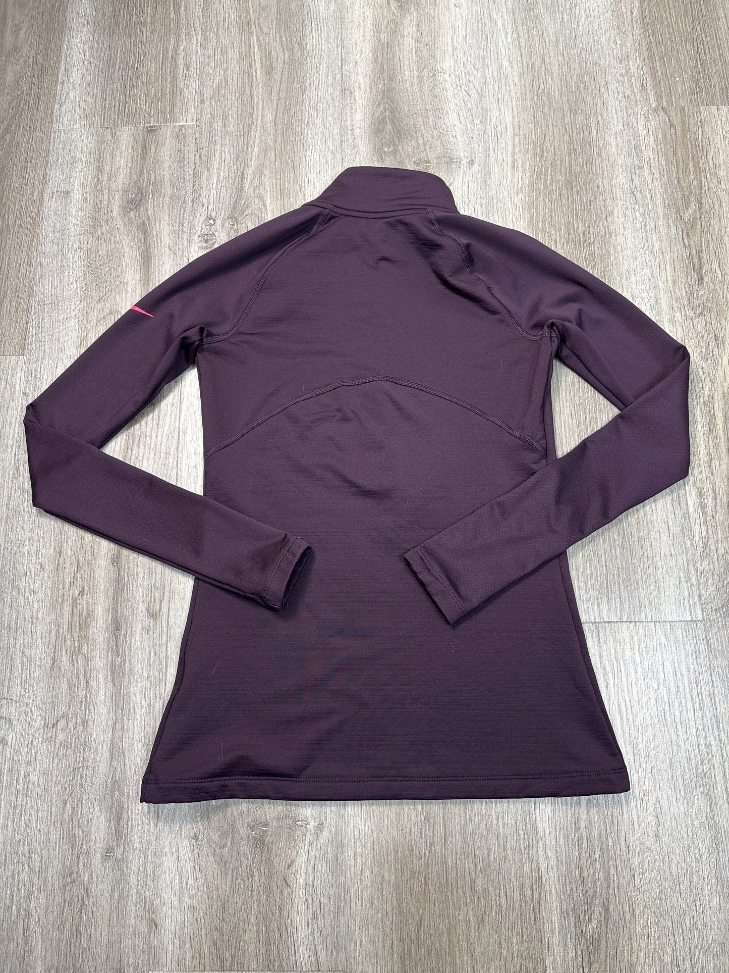 Sweatshirt Collar By Nike Apparel In Maroon, Size: M