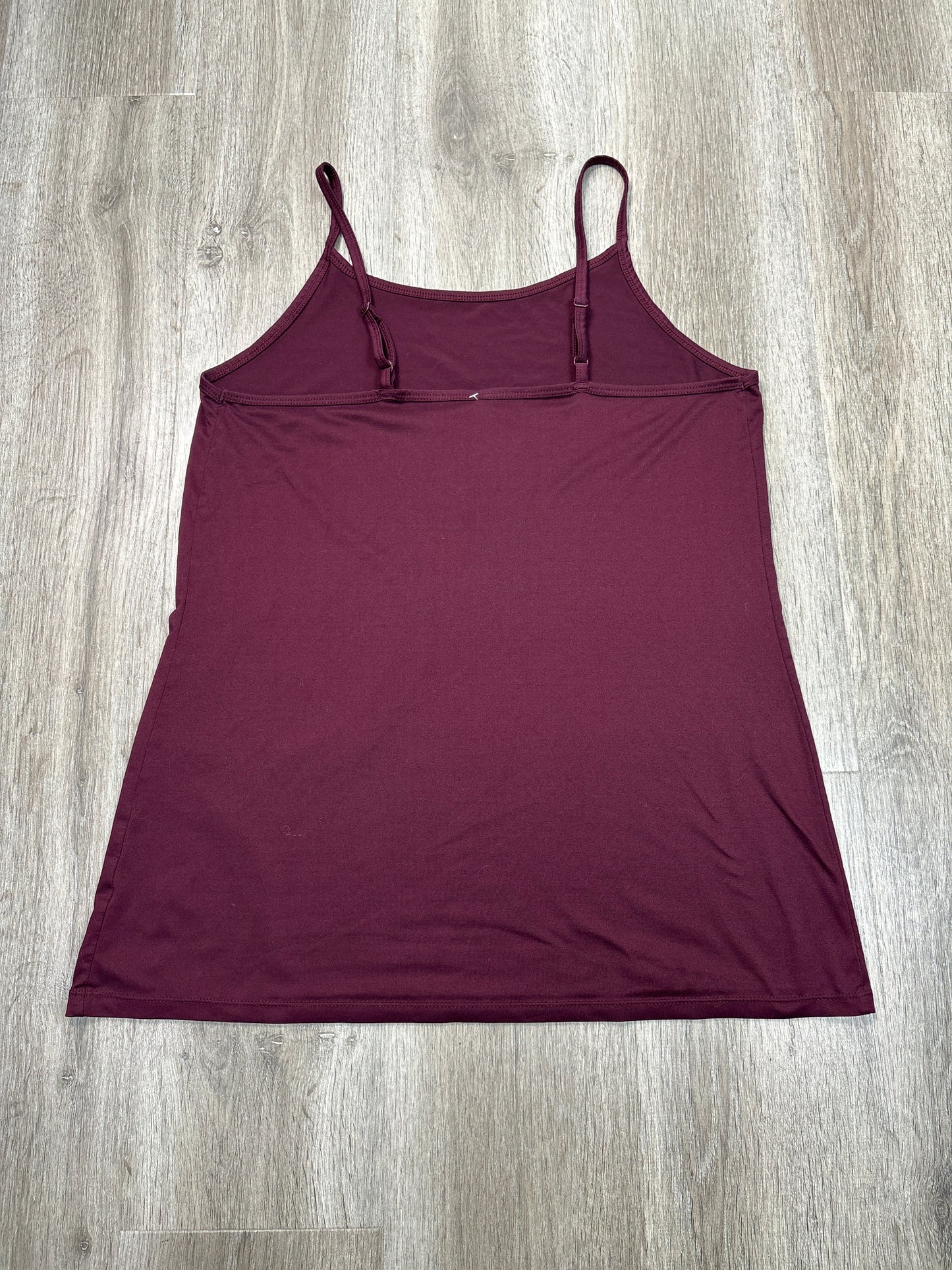 Tank Top By Terra & Sky In Maroon, Size: 0x