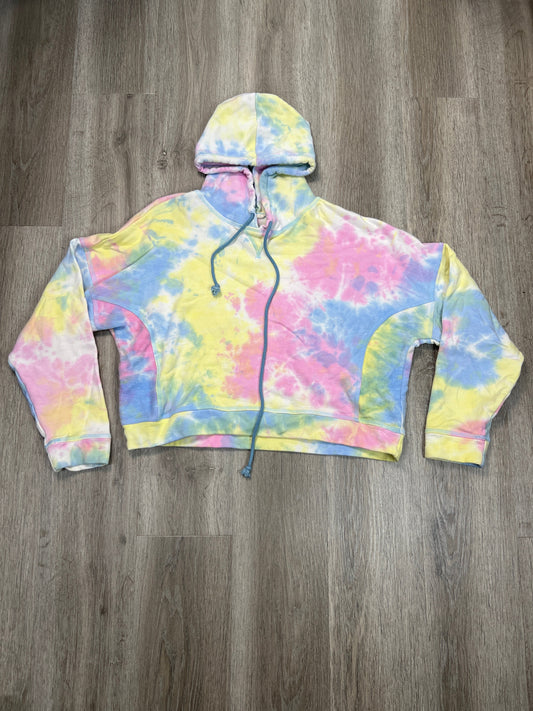 Sweatshirt Hoodie By Hem & Thread In Tie Dye Print, Size: L