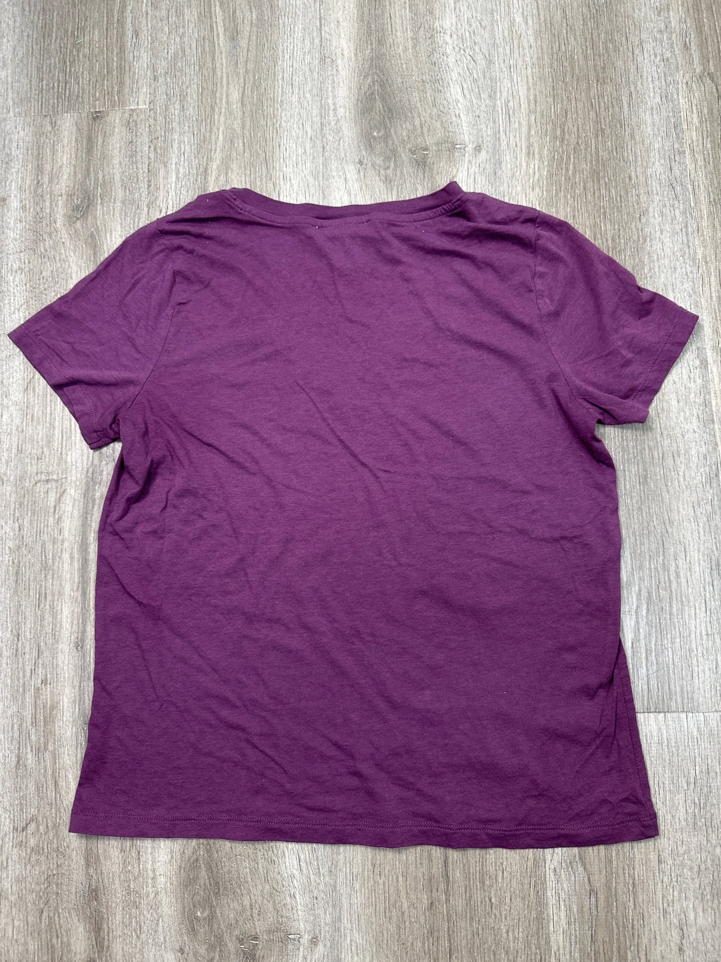 Top Short Sleeve By Forever 21 In Purple, Size: L