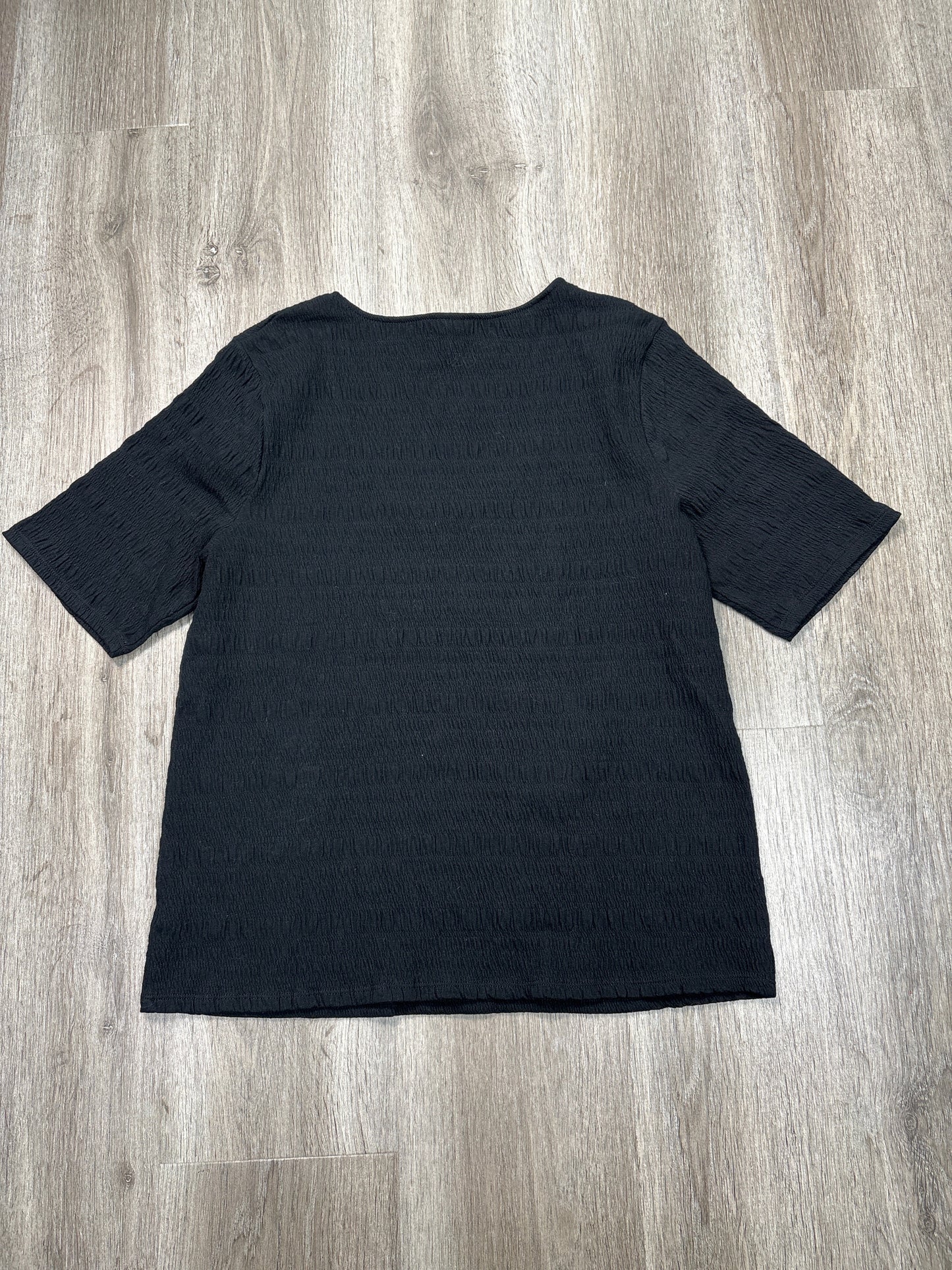 Top Short Sleeve Basic By A New Day In Black, Size: L