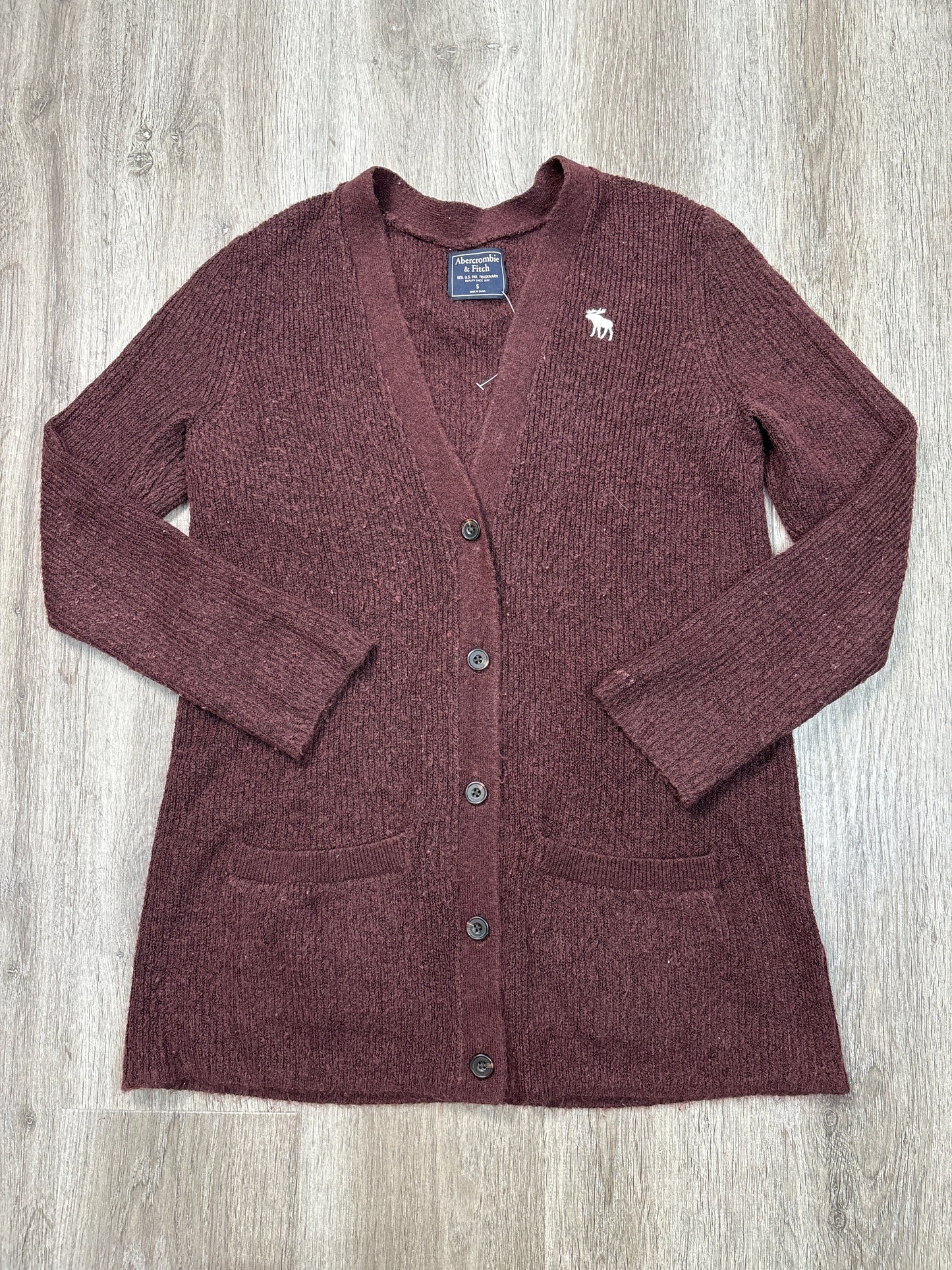 Cardigan By Abercrombie And Fitch In Brown, Size: S