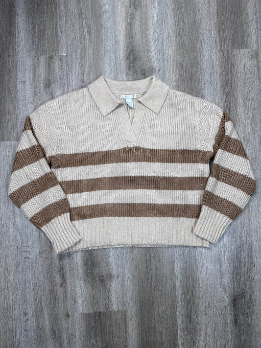 Sweater By Design History In Tan, Size: L