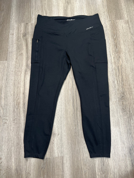 Athletic Leggings By Eddie Bauer In Black, Size: 1x