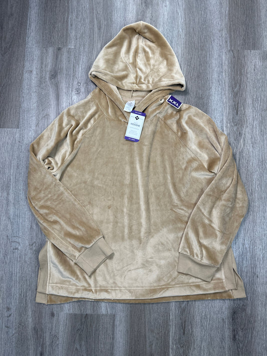 Sweatshirt Hoodie By Members Mark In Tan, Size: Xxl