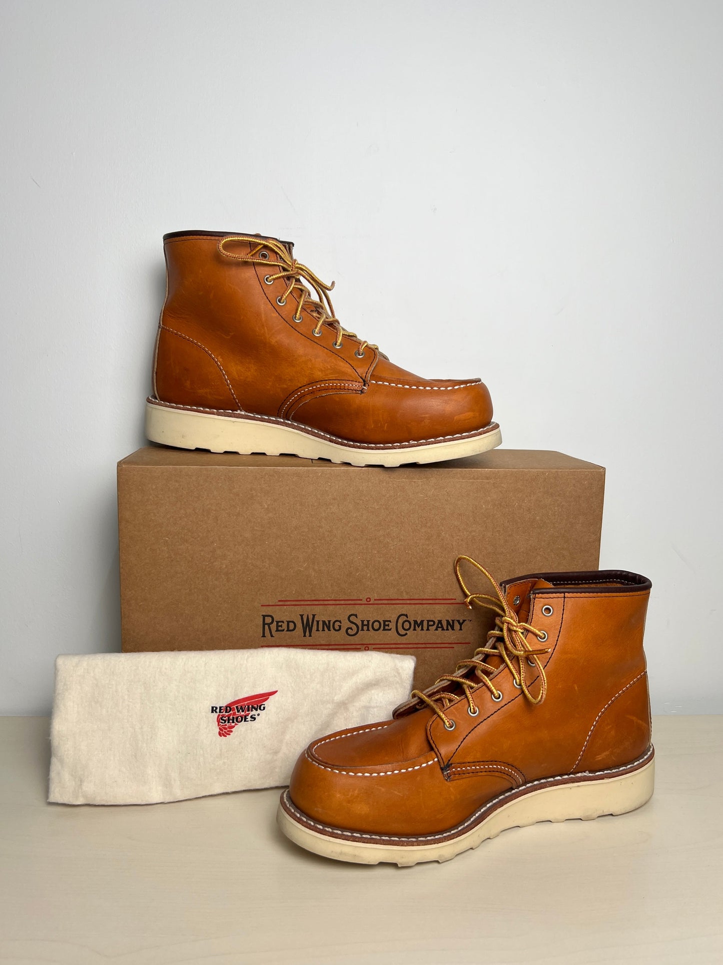 Boots Combat By RED WING SHOES  In Tan, Size: 9.5