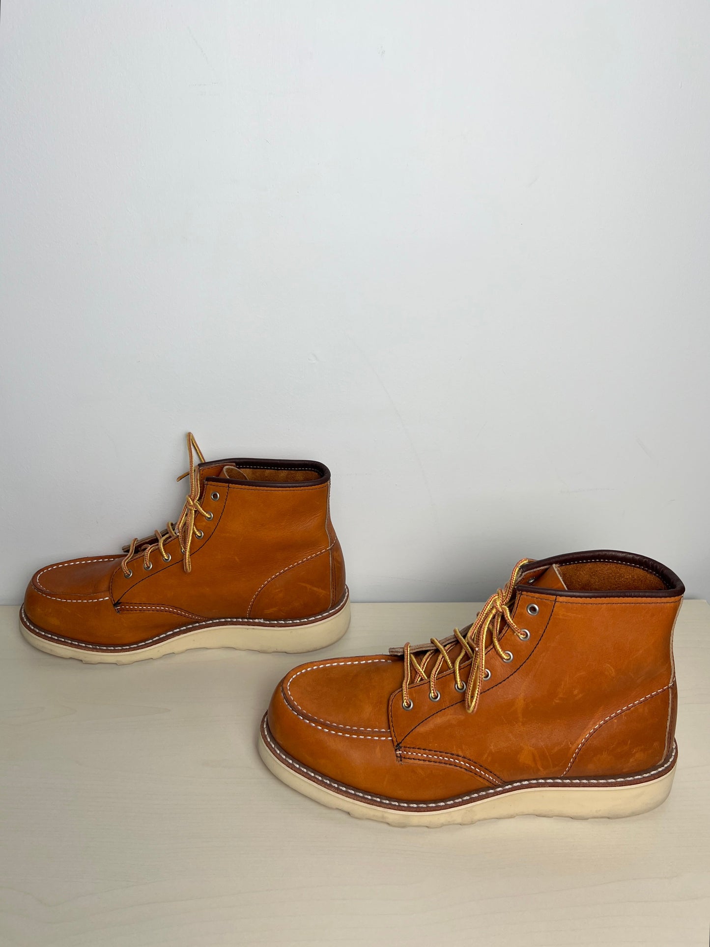 Boots Combat By RED WING SHOES  In Tan, Size: 9.5