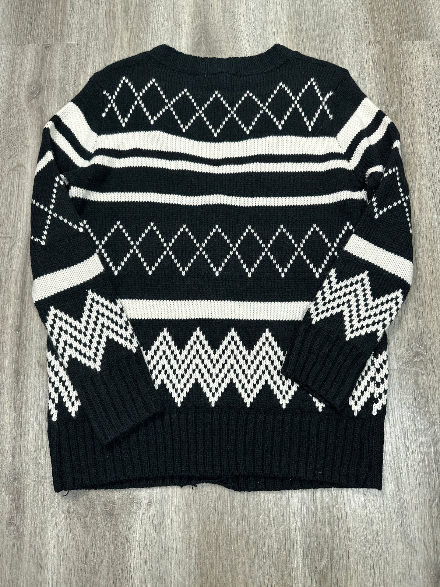 Cardigan By Honey Punch In Black & White, Size: L