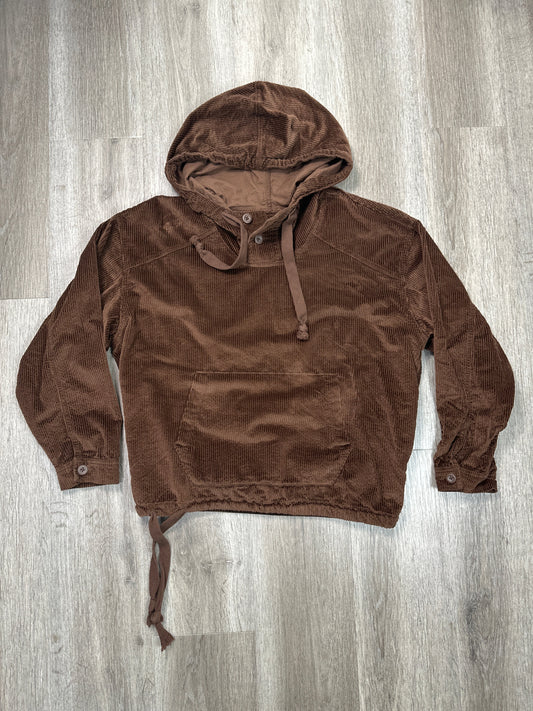 Sweatshirt Hoodie By American Eagle In Bronze, Size: M