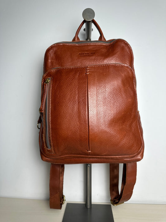 Backpack Leather By AMERICAN LEATHER CO, Size: Medium