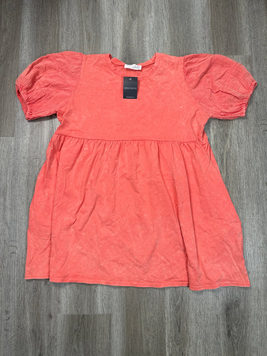 Dress Casual Short By Impressions In Pink, Size: 2x