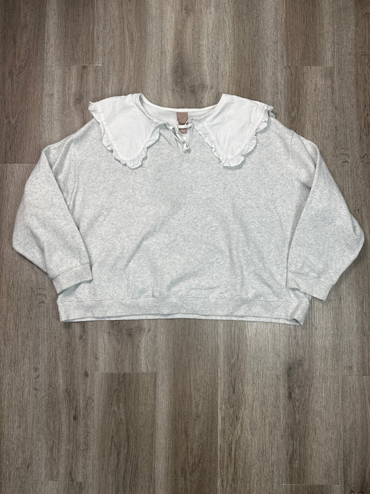 Sweatshirt Crewneck By H&m In Grey, Size: 4x