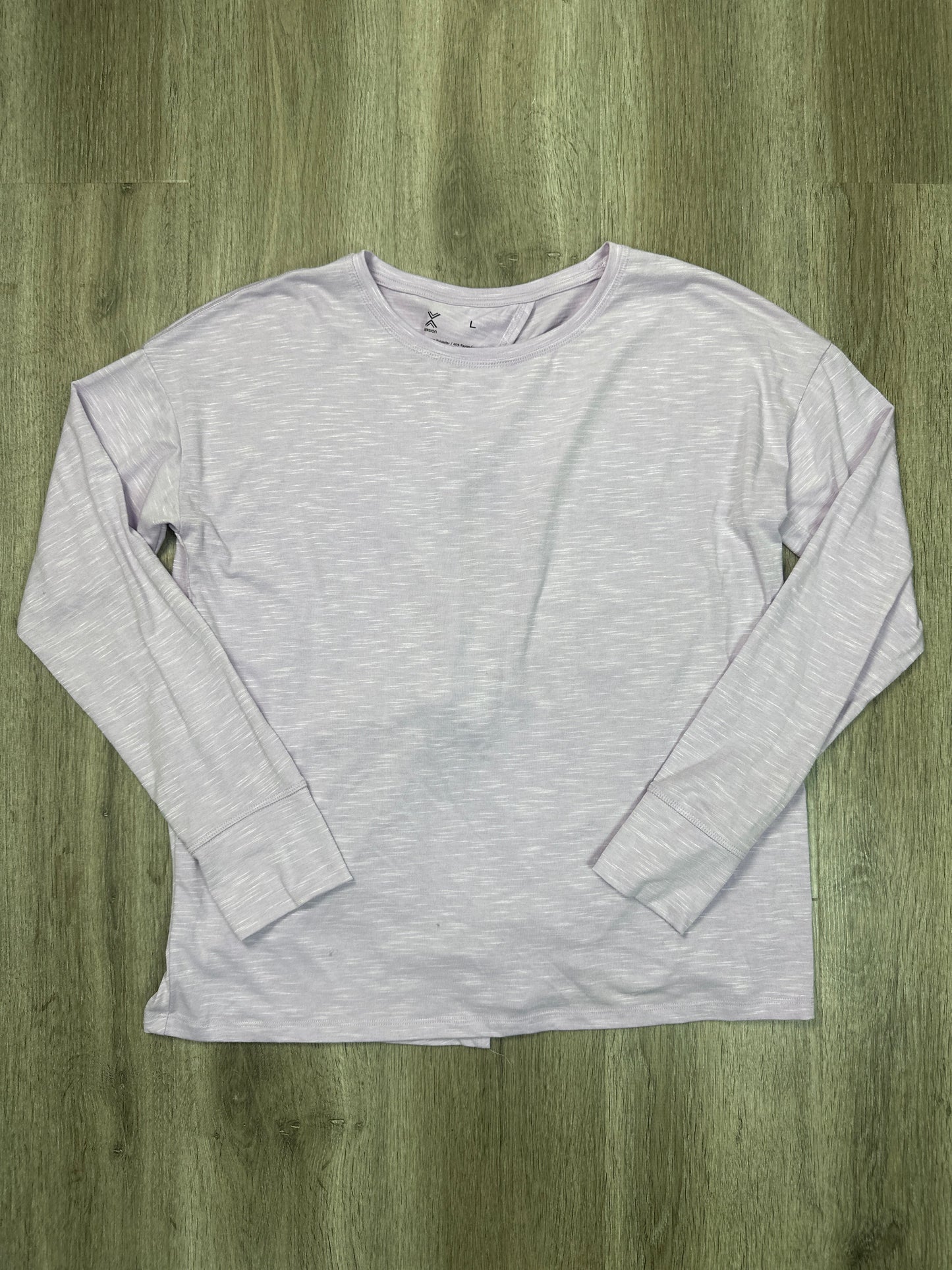 Athletic Top Long Sleeve Crewneck By Xersion In Purple, Size: L