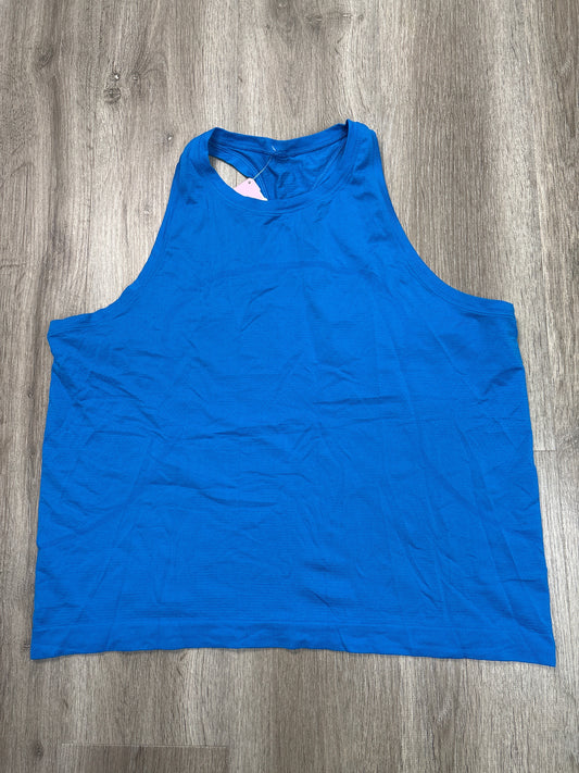 Athletic Tank Top By Lululemon In Blue & Brown, Size: Xl