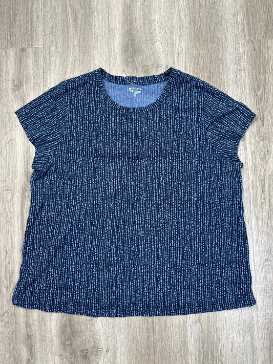 Top Short Sleeve By Athleta In Blue, Size: Xl