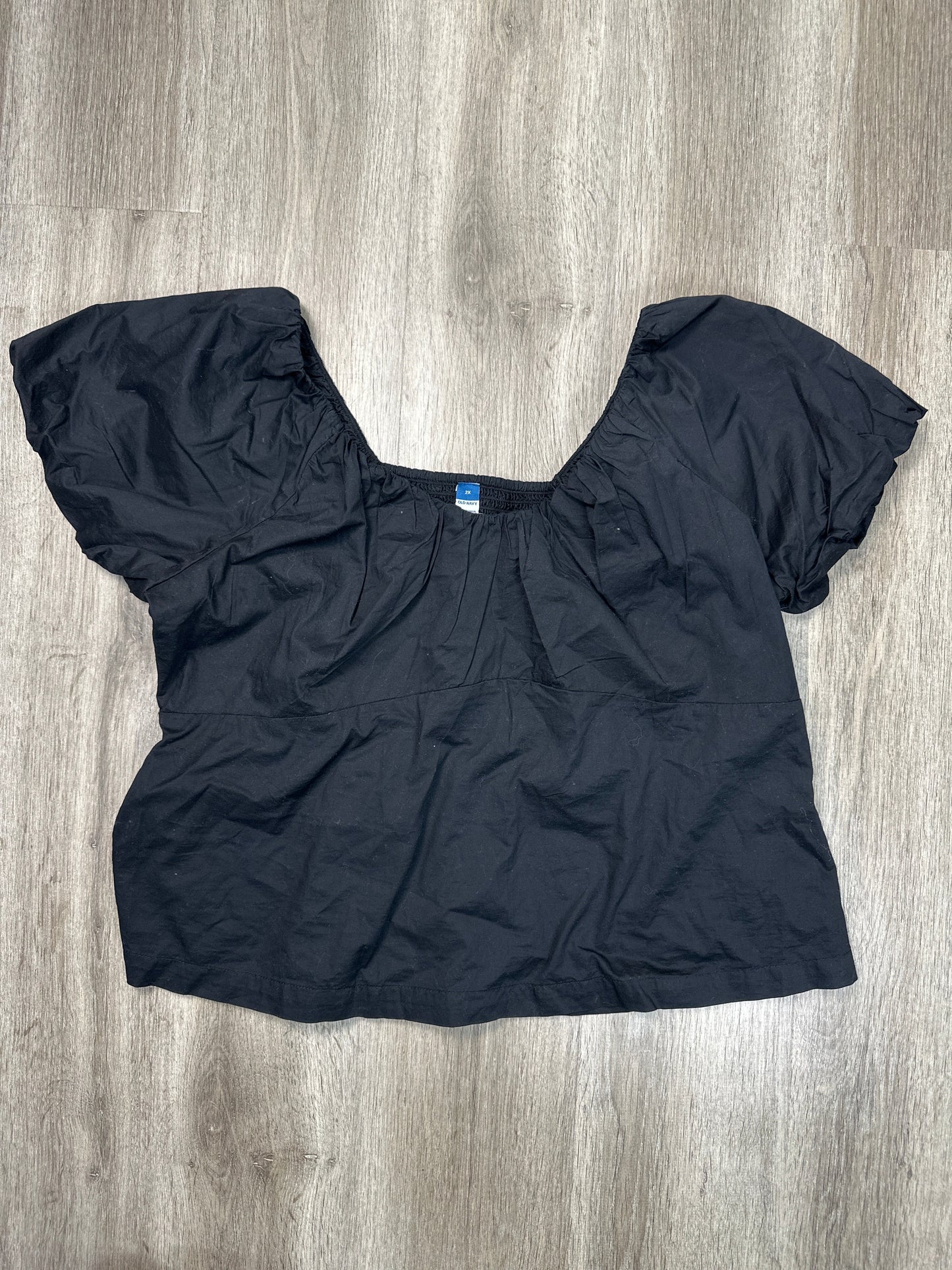 Top Short Sleeve By Old Navy In Black, Size: 2x