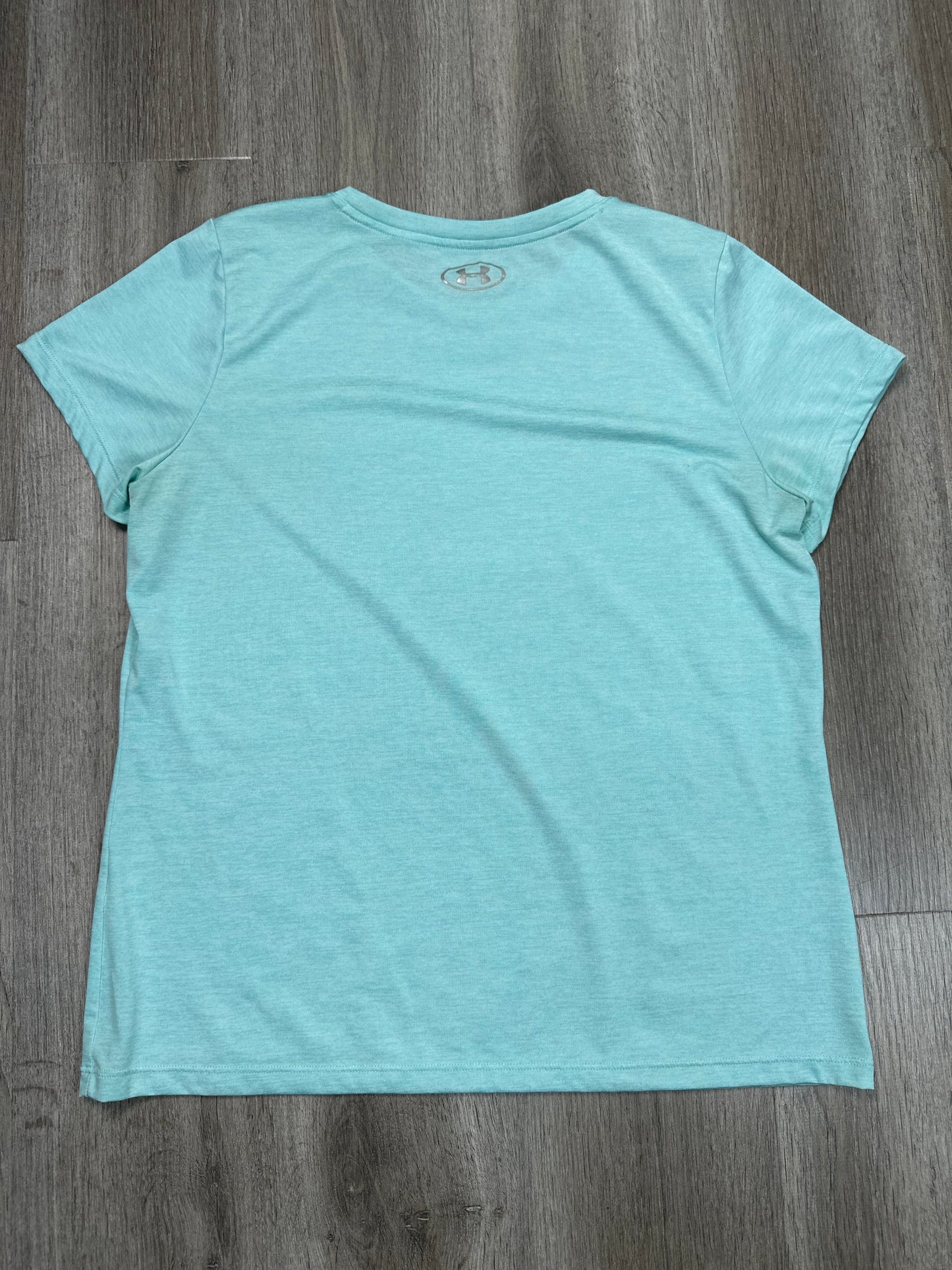 Athletic Top Short Sleeve By Under Armour In Blue, Size: Xl