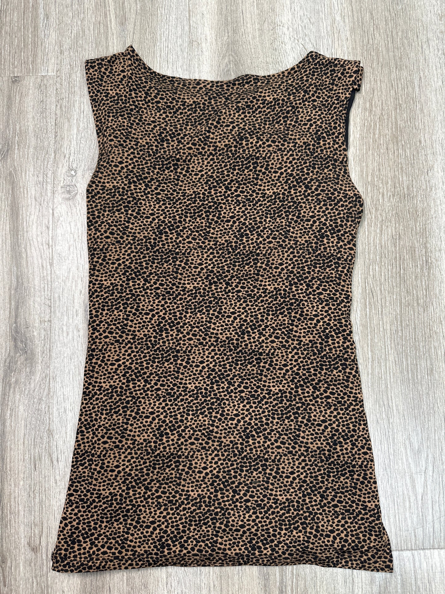 Top Short Sleeve By Ann Taylor In Animal Print, Size: S