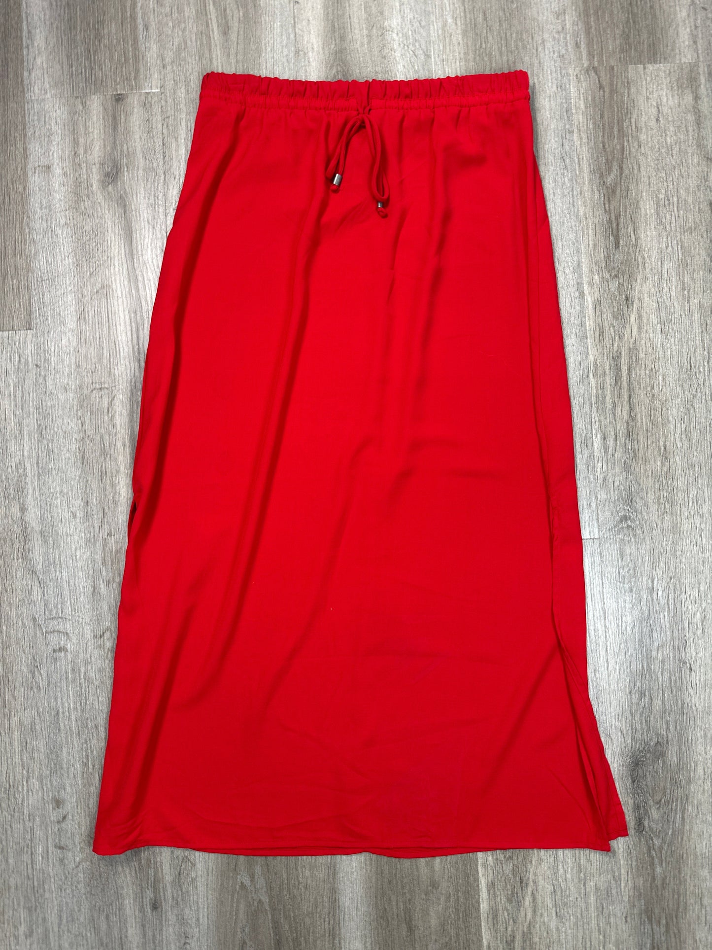 Skirt Maxi By Faded Glory In Red, Size: M