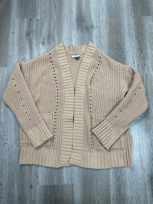 Cardigan By American Eagle In Tan, Size: Xs